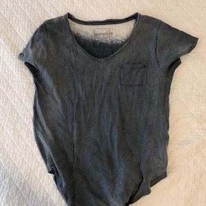 Free People T-Shirt-S-Blue/Gray
